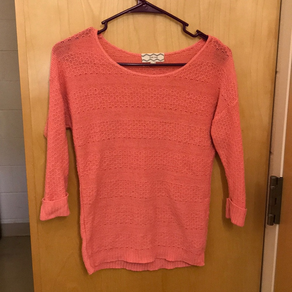 Pink 3 quarter length shirt